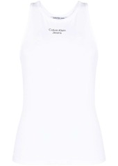 Calvin Klein logo-print cotton tank top