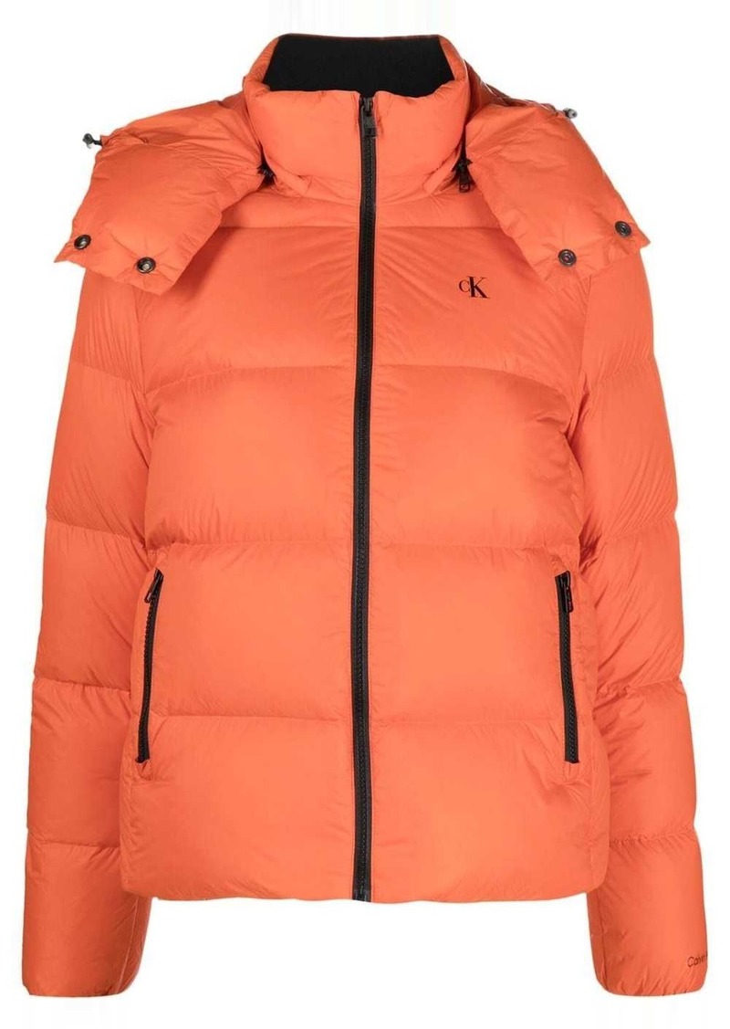 Calvin Klein logo-print down puffer jacket