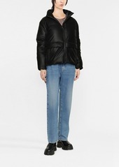 Calvin Klein logo-print funnel-neck jacket