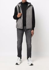 Calvin Klein logo-print hooded vest