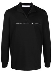 Calvin Klein logo-print knitted top