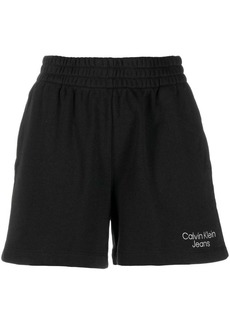 Calvin Klein logo print track shorts
