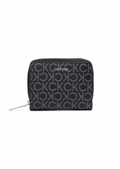 Calvin Klein logo-print zip-around wallet