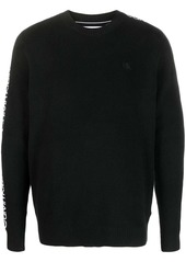 Calvin Klein logo-tape crew-neck sweatshirt