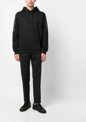 Calvin Klein logo-tape long-sleeve hoodie