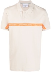 Calvin Klein logo-trim polo shirt