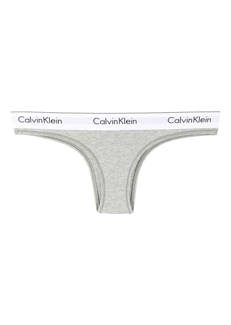 Calvin Klein logo-waistband thong