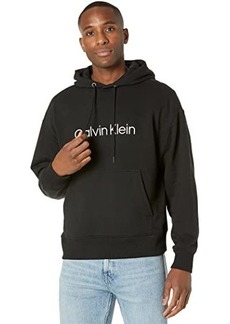 Calvin Klein Long Sleeve Oversize CK Logo Terry Pullover Hoodie