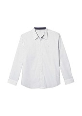 Calvin Klein Long Sleeve Poplin Wrinkle Resistant Casual Button-Up Shirt