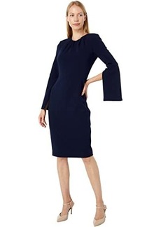 Calvin Klein Long Sleeve Sheath Dress