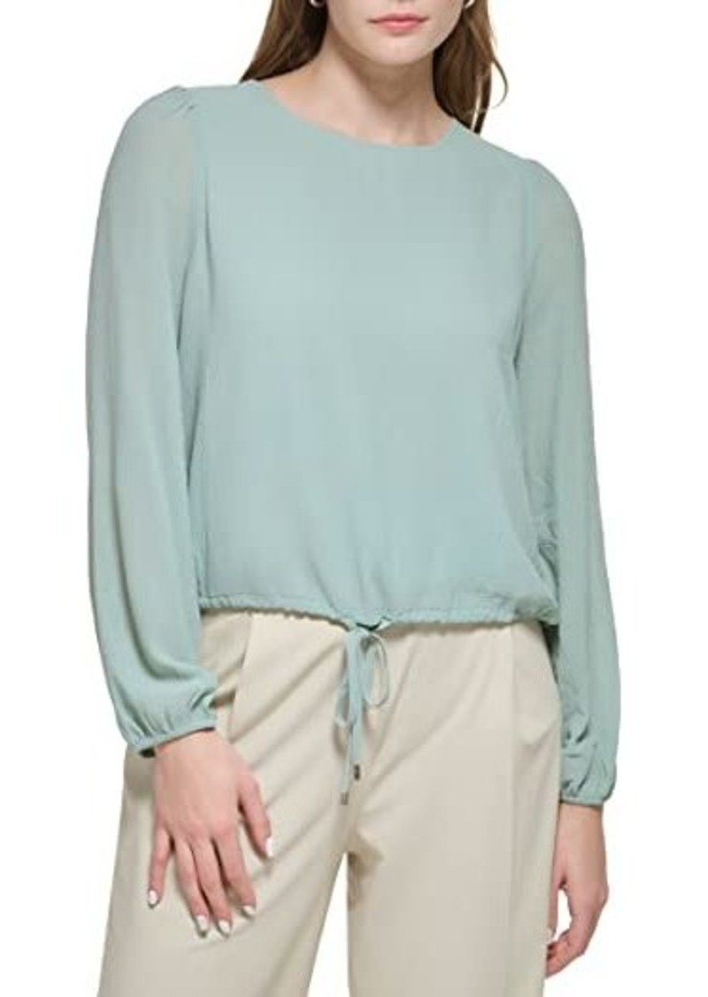 Calvin Klein Long Sleeve with Drawstring Hem