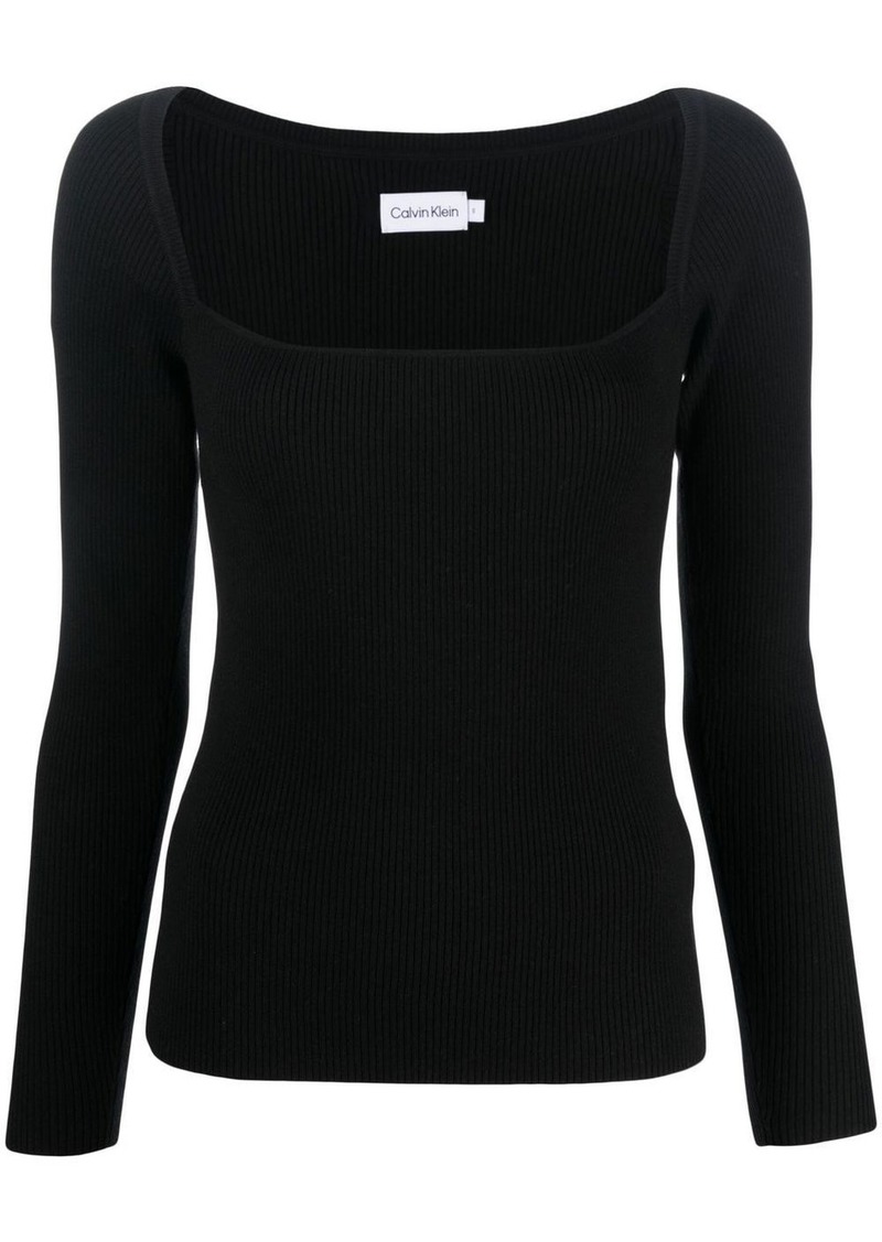Calvin Klein long-sleeved knitted top