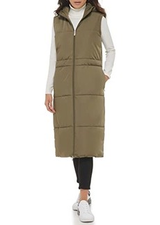 Calvin Klein Long Vest with Cinch Waist