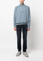 Calvin Klein lyocell-blend quarter-zip jumper