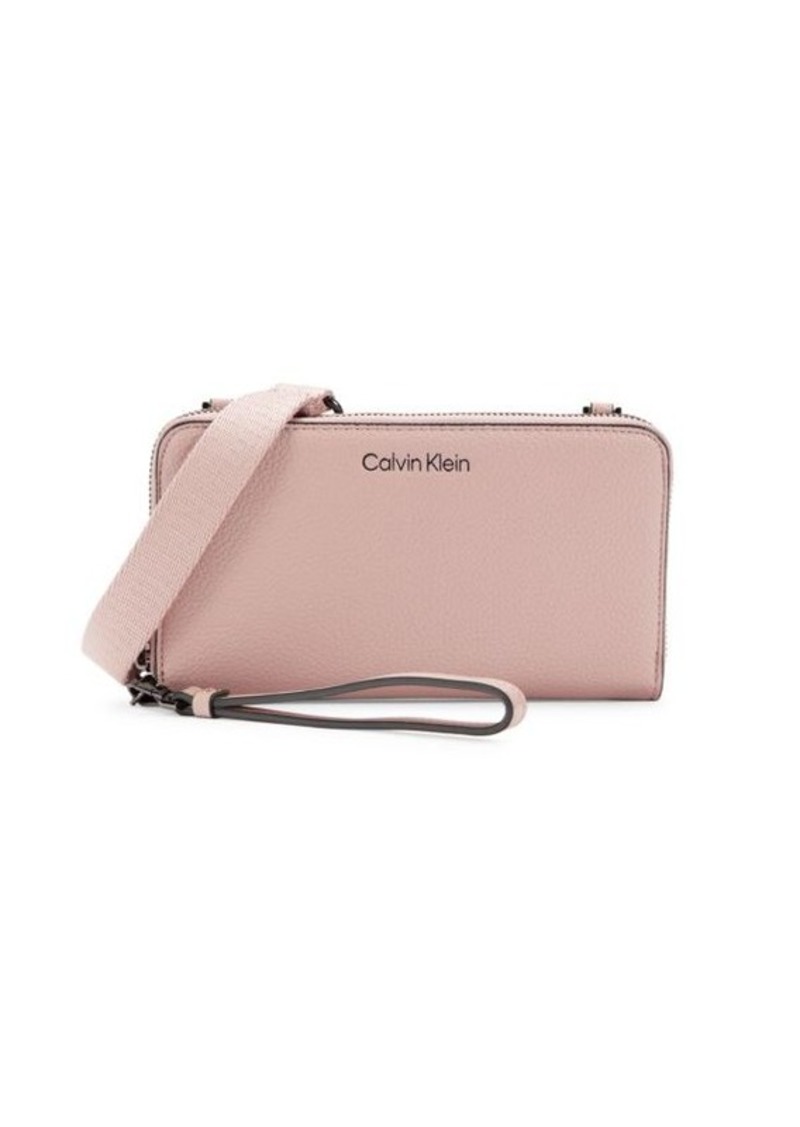 Calvin Klein Marble Logo Crossbody Wallet