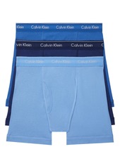 Calvin Klein 3-Pack Boxer Briefs in Blue Bay/Minnow/Medieval at Nordstrom