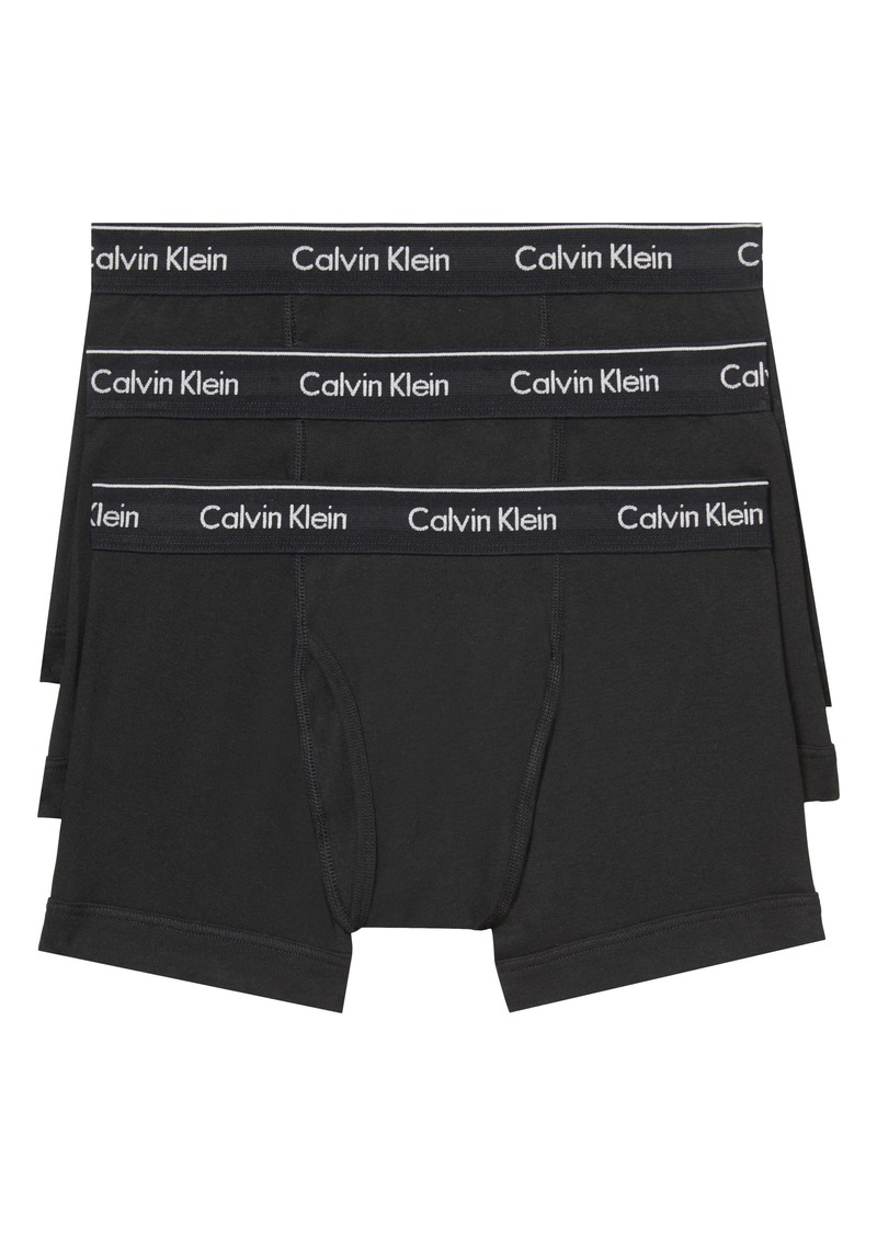 Calvin Klein 3-Pack Trunks in Black at Nordstrom