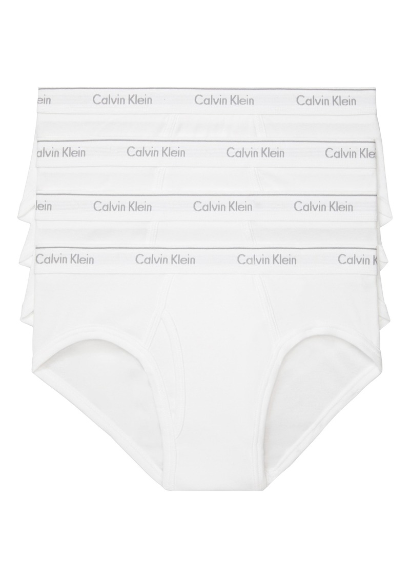 Calvin Klein 4-Pack Hip Briefs in White at Nordstrom