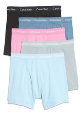 Calvin Klein 5-Pack Performance Boxer Briefs in Blue Combo at Nordstrom