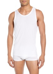 Calvin Klein Ultrasoft Stretch Modal Solid Tank in White at Nordstrom