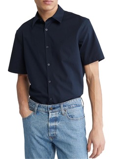 Calvin Klein Mens Collared Slim Button-Down Shirt