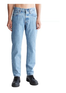 Calvin Klein Mens Denim Mid Rise Straight Leg Jeans