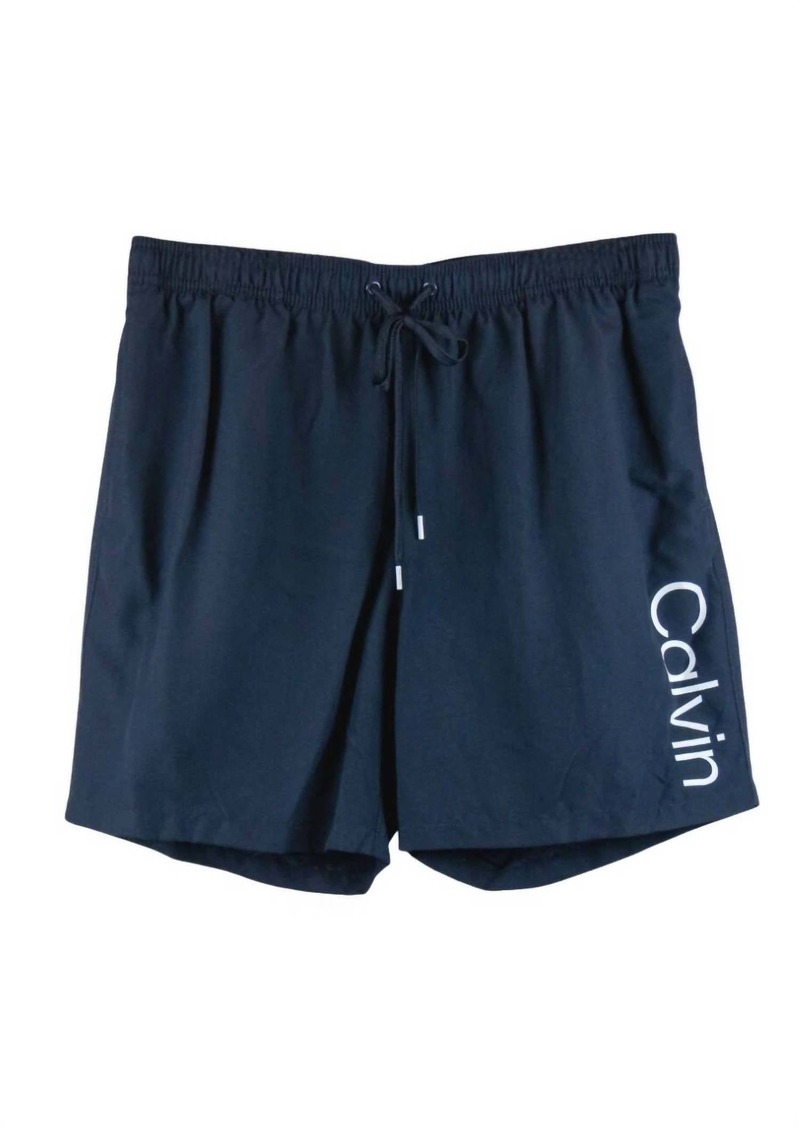 Calvin Klein Men's Quick Dry Swim Trunk Shorts In Navy