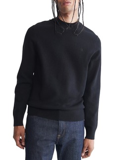 Calvin Klein Mens Ribbed Trim Pullover Mock Turtleneck Sweater