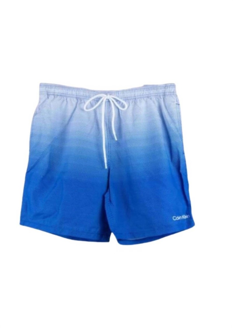 Calvin Klein Men's Swim Trunk In Blue