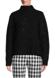 Calvin Klein Metallic Mockneck Sweater