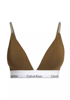 Calvin Klein Modern Cotton-Blend Triangle Bralette