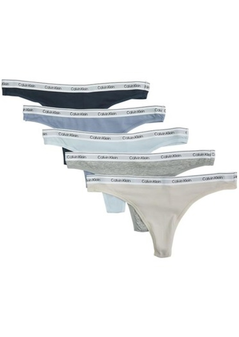 Calvin Klein Modern Logo Thong 5-Pack