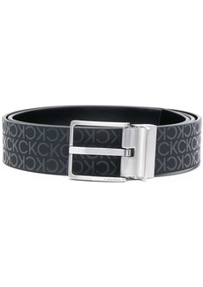 Calvin Klein monogram-logo leather belt