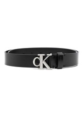 Calvin Klein monogram-plaque leather belt