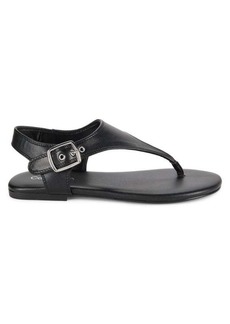 Calvin Klein Moraca Buckle T Strap Flat Sandals