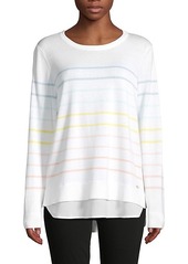 Calvin Klein Multi-Striped Layered Sweater