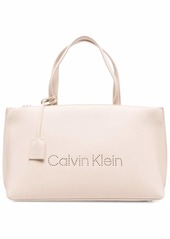 Calvin Klein perforated-logo tote bag