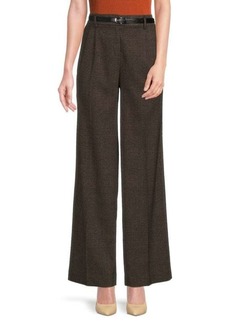 Equipment Saree Plaid Belted High Waist Tapered Trousers