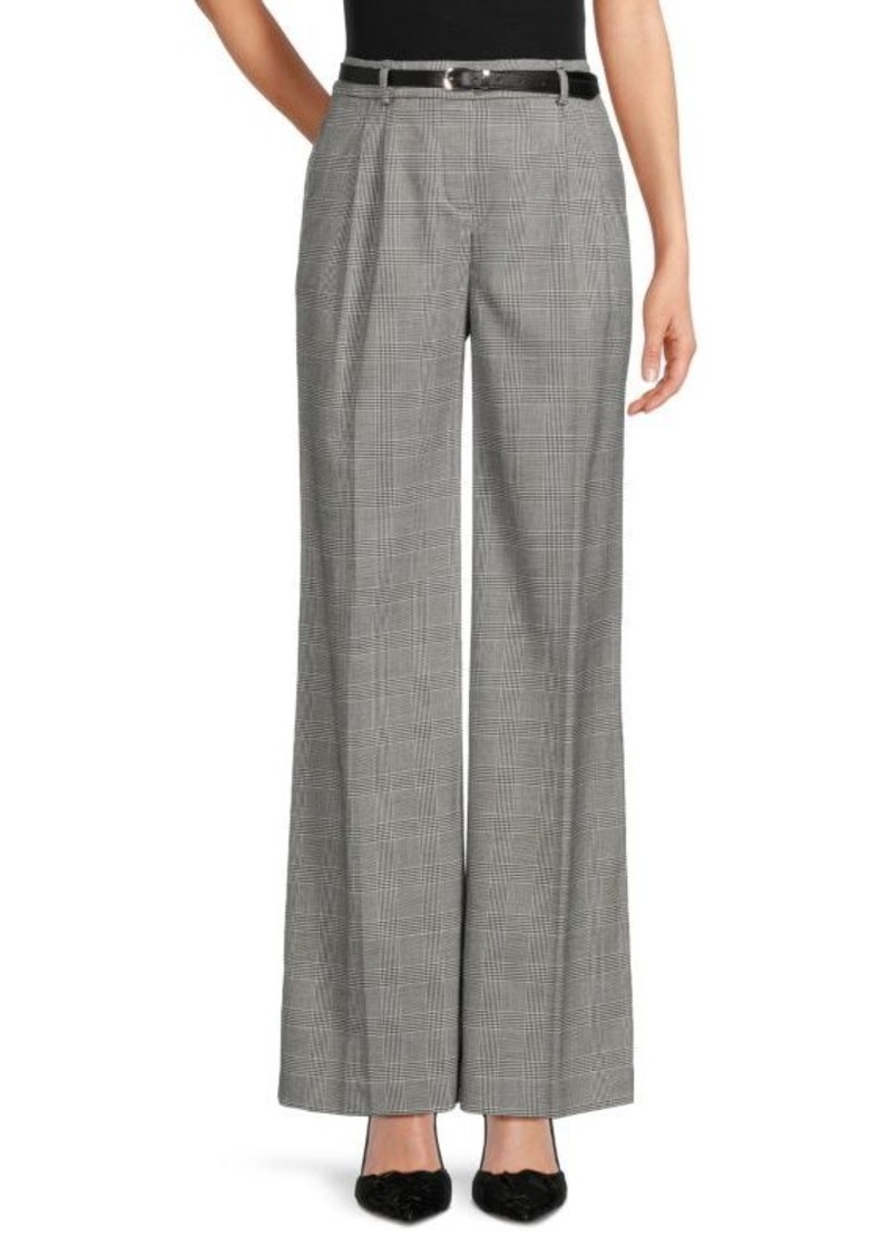 Calvin Klein Plaid Straight Pants