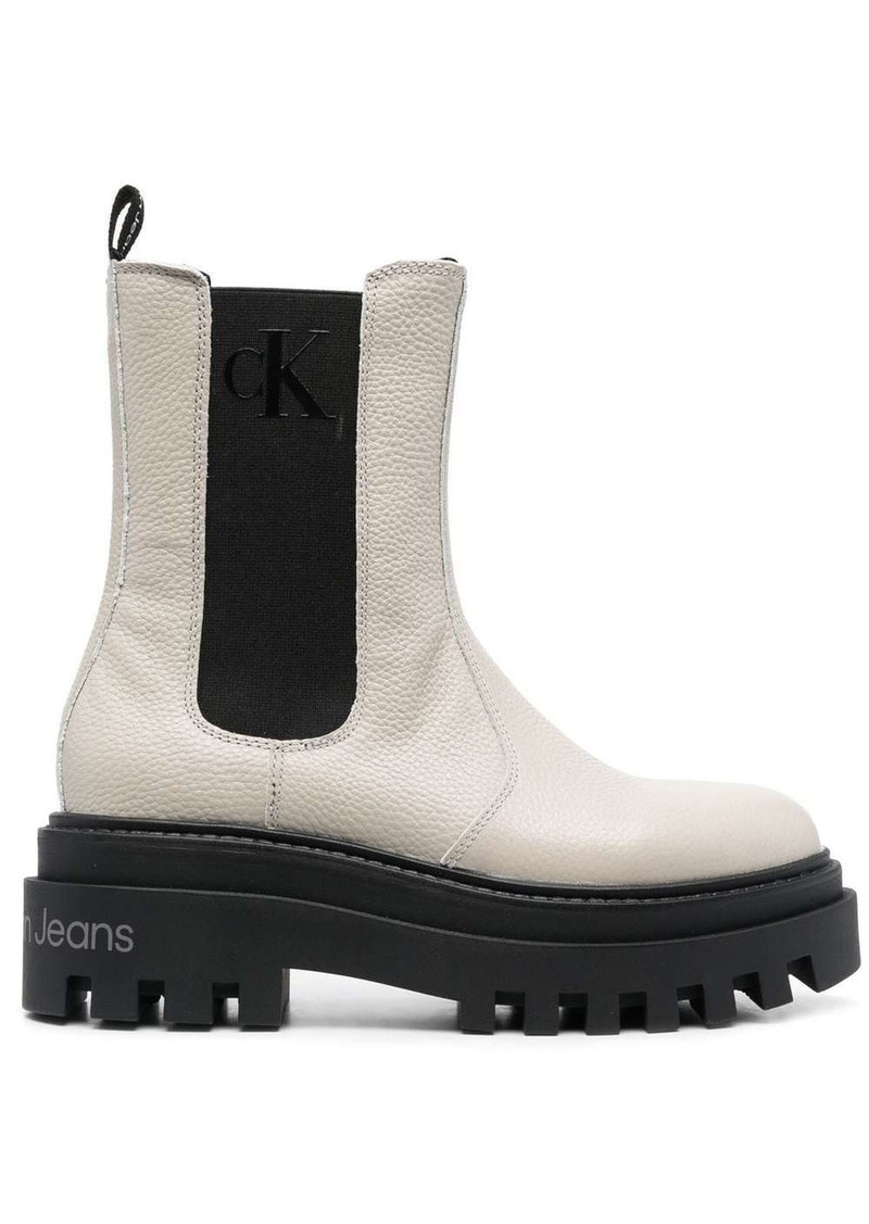 Calvin Klein platform lug-sole chelsea boots