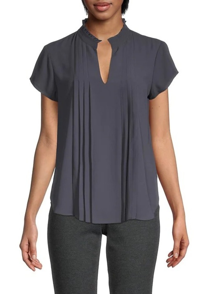 Calvin Klein Pleated Front Blouse