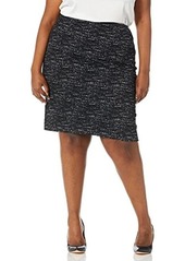 Calvin Klein Women's Plus Size Ponte Printed Skirt
