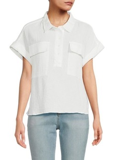 Calvin Klein Pocket Cotton Camp Shirt