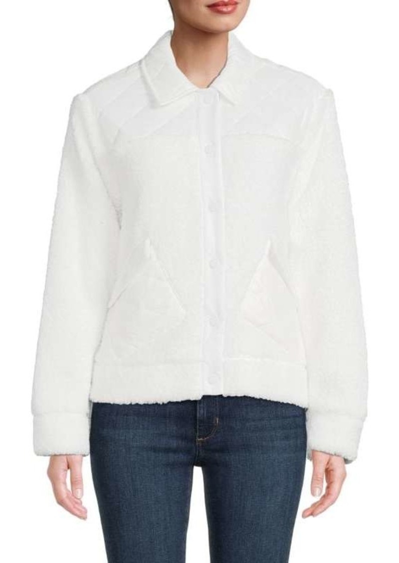 Calvin Klein Quilted Faux Fur Jacket