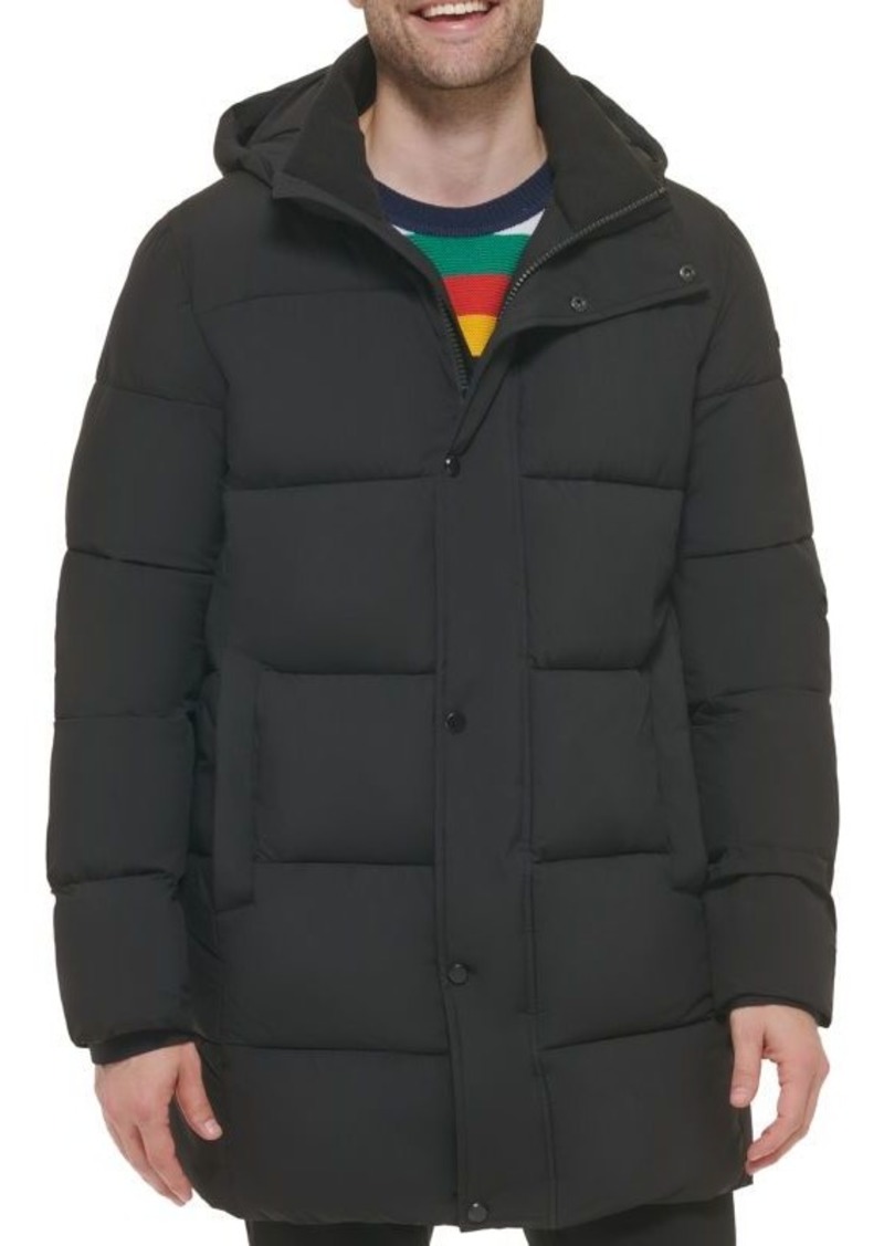 Calvin Klein Quilted Hooded Longline Puffer Jacket