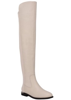 Calvin Klein Rania Womens Zipper Almond Toe Over-The-Knee Boots