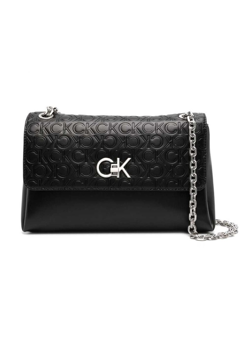 Calvin Klein Re-Lock embossed crossbody bag
