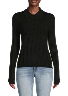 Calvin Klein ​Ribbed Knit Collar Sweater