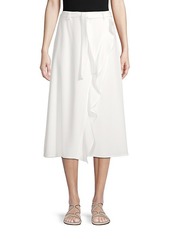 Calvin Klein Ruffle-Trimmed A-Line Skirt