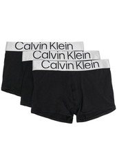 Calvin Klein set of 3 logo-waist trunks